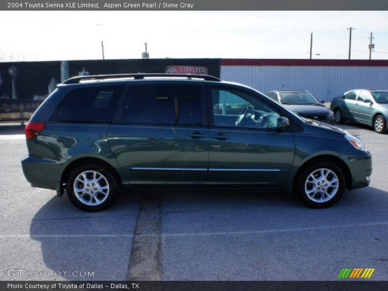Aspen Green Pearl / Stone Gray 2004 Toyota Sienna XLE Limited