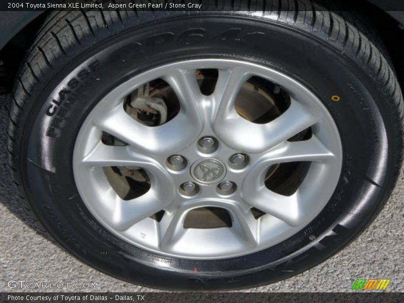 Aspen Green Pearl / Stone Gray 2004 Toyota Sienna XLE Limited