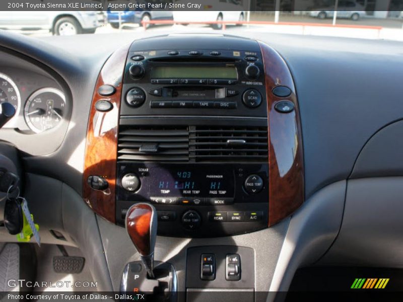 Aspen Green Pearl / Stone Gray 2004 Toyota Sienna XLE Limited