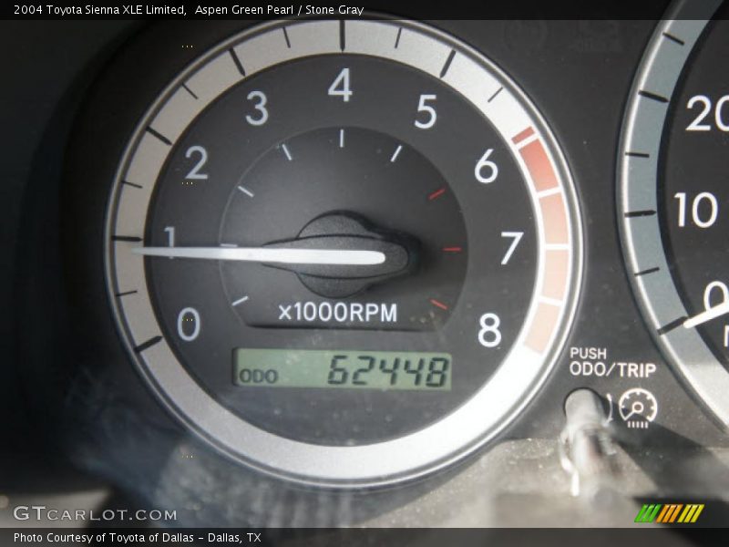 Aspen Green Pearl / Stone Gray 2004 Toyota Sienna XLE Limited