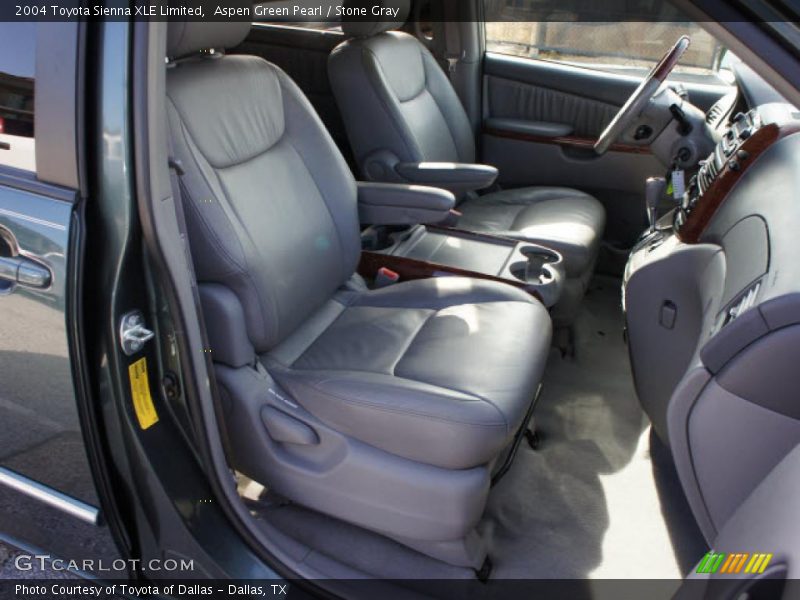 Aspen Green Pearl / Stone Gray 2004 Toyota Sienna XLE Limited