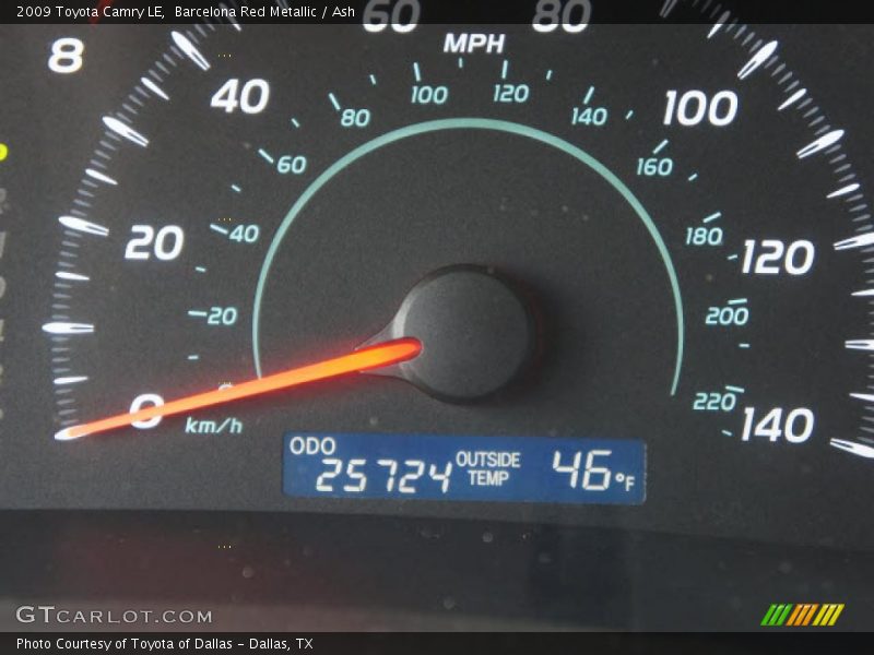 Barcelona Red Metallic / Ash 2009 Toyota Camry LE