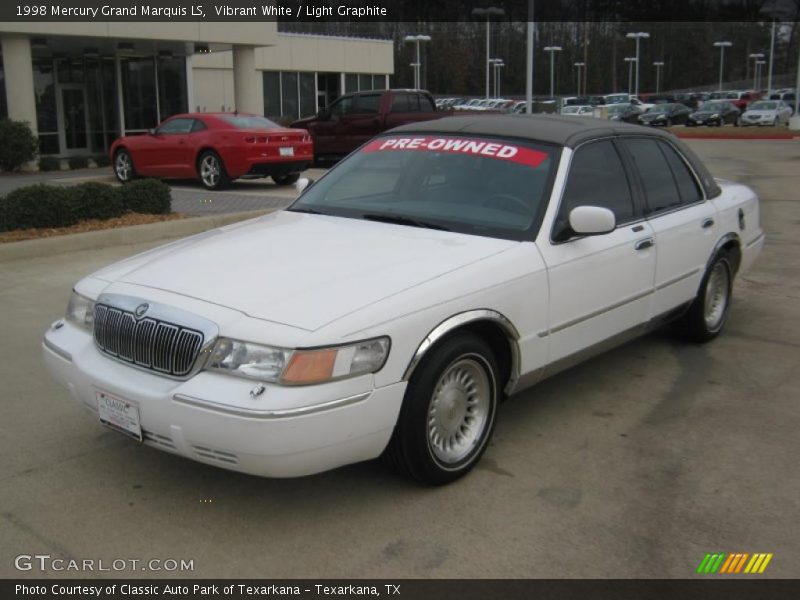 Vibrant White / Light Graphite 1998 Mercury Grand Marquis LS