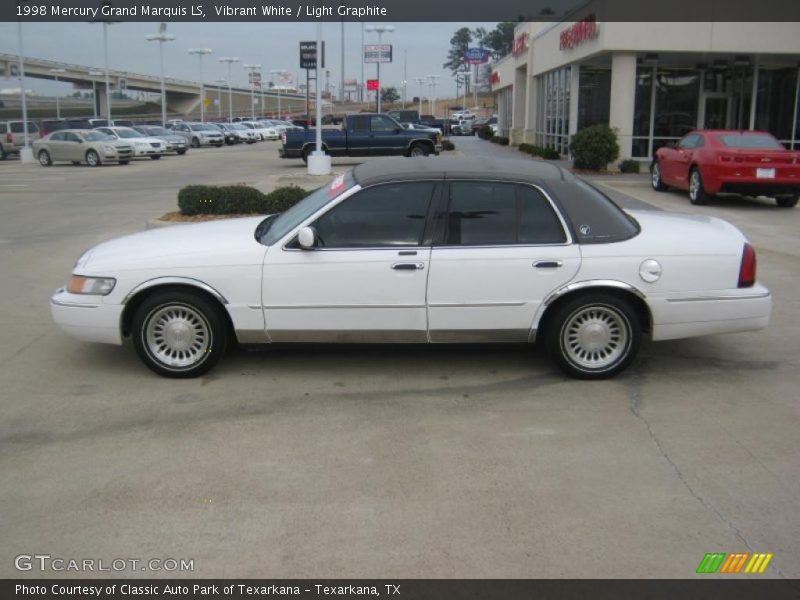 Vibrant White / Light Graphite 1998 Mercury Grand Marquis LS
