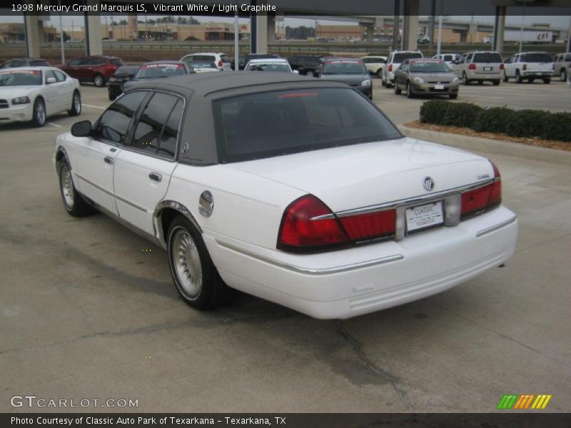 Vibrant White / Light Graphite 1998 Mercury Grand Marquis LS