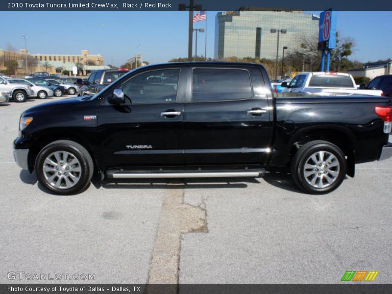 Black / Red Rock 2010 Toyota Tundra Limited CrewMax
