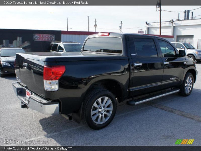 Black / Red Rock 2010 Toyota Tundra Limited CrewMax