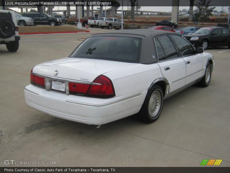 Vibrant White / Light Graphite 1998 Mercury Grand Marquis LS