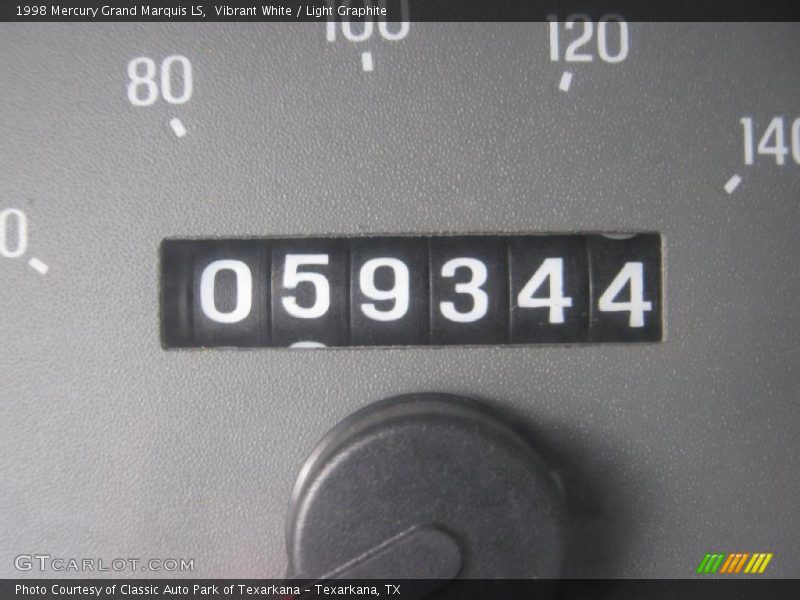 Vibrant White / Light Graphite 1998 Mercury Grand Marquis LS