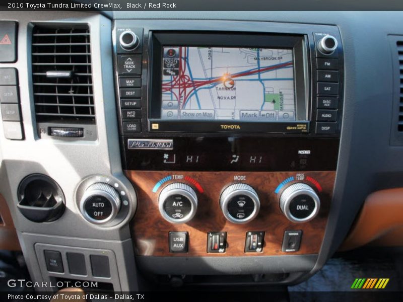 Navigation of 2010 Tundra Limited CrewMax
