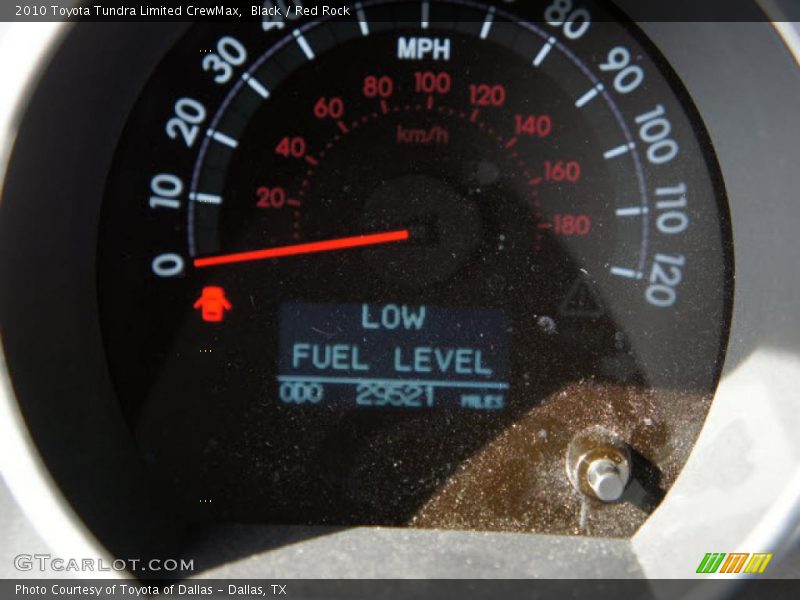 Black / Red Rock 2010 Toyota Tundra Limited CrewMax