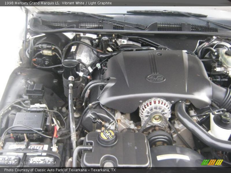 Vibrant White / Light Graphite 1998 Mercury Grand Marquis LS