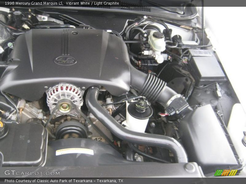 Vibrant White / Light Graphite 1998 Mercury Grand Marquis LS