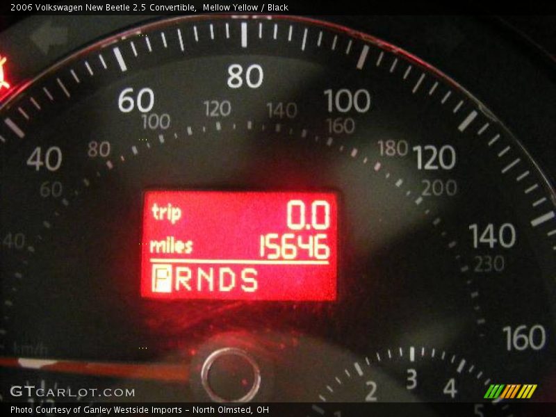 Mellow Yellow / Black 2006 Volkswagen New Beetle 2.5 Convertible