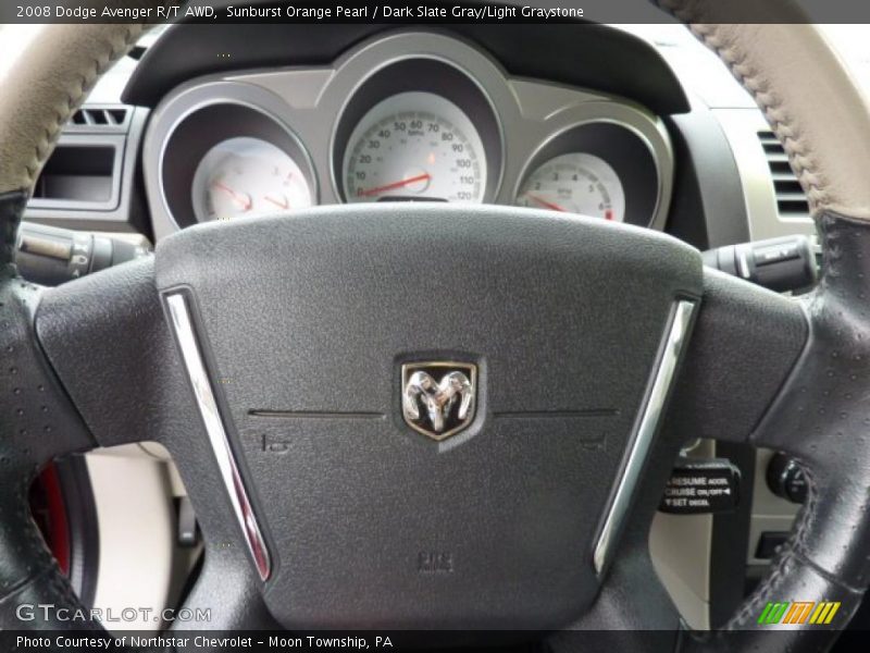 Sunburst Orange Pearl / Dark Slate Gray/Light Graystone 2008 Dodge Avenger R/T AWD