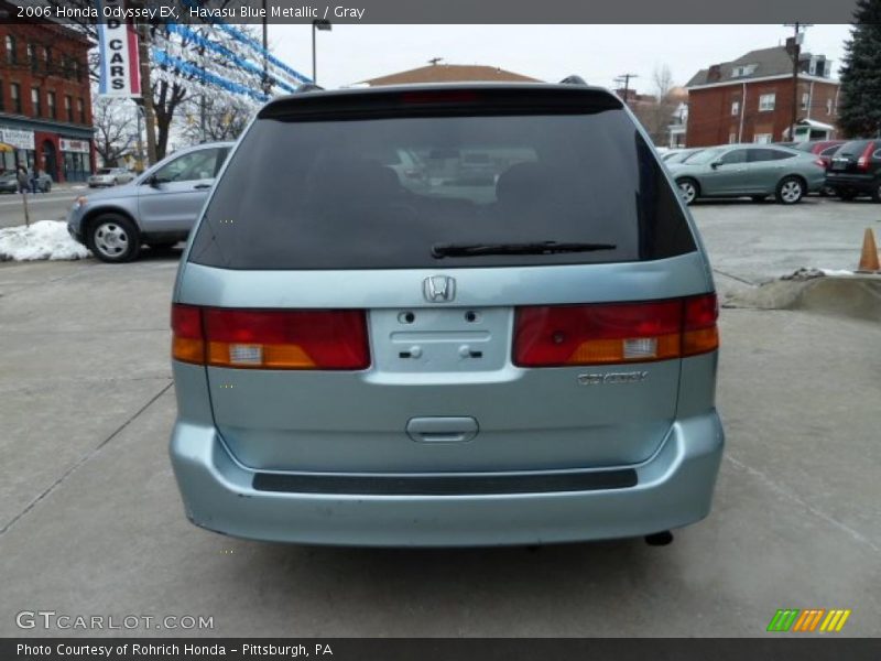Havasu Blue Metallic / Gray 2006 Honda Odyssey EX