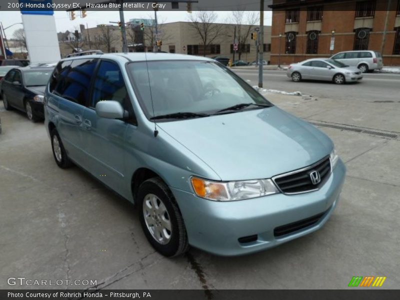 Havasu Blue Metallic / Gray 2006 Honda Odyssey EX