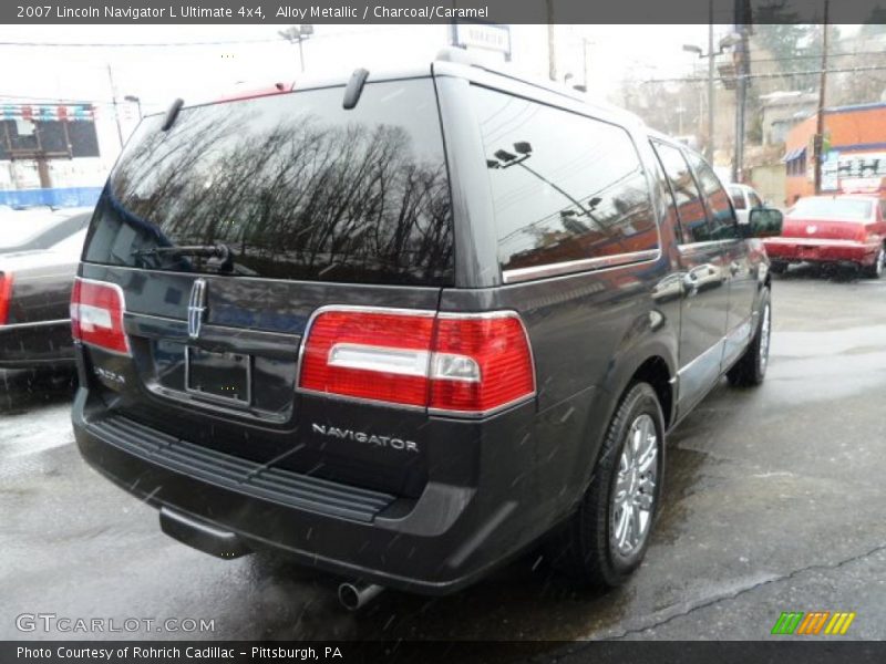 Alloy Metallic / Charcoal/Caramel 2007 Lincoln Navigator L Ultimate 4x4