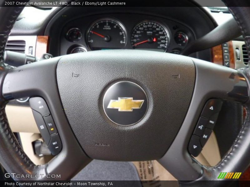 Black / Ebony/Light Cashmere 2007 Chevrolet Avalanche LT 4WD