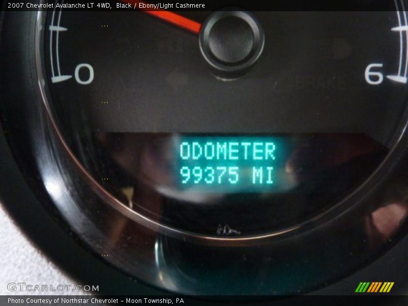 Black / Ebony/Light Cashmere 2007 Chevrolet Avalanche LT 4WD