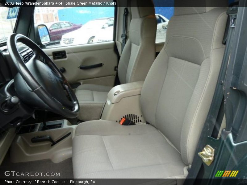  2003 Wrangler Sahara 4x4 Khaki Interior