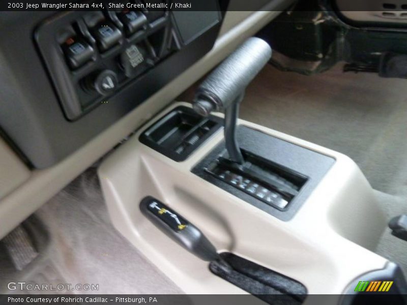  2003 Wrangler Sahara 4x4 4 Speed Automatic Shifter