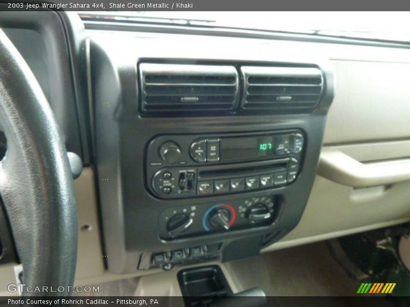 Shale Green Metallic / Khaki 2003 Jeep Wrangler Sahara 4x4