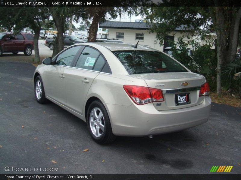 Gold Mist Metallic / Jet Black 2011 Chevrolet Cruze LT