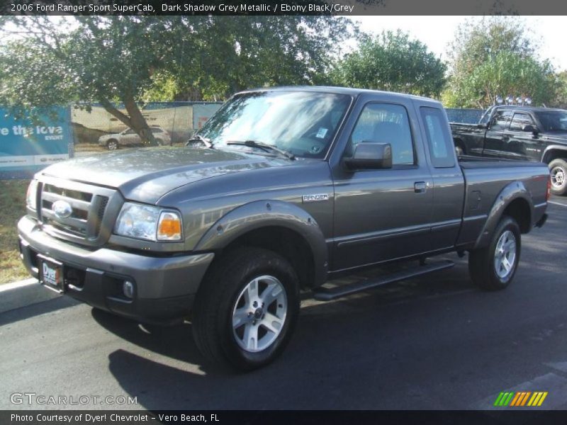 Dark Shadow Grey Metallic / Ebony Black/Grey 2006 Ford Ranger Sport SuperCab
