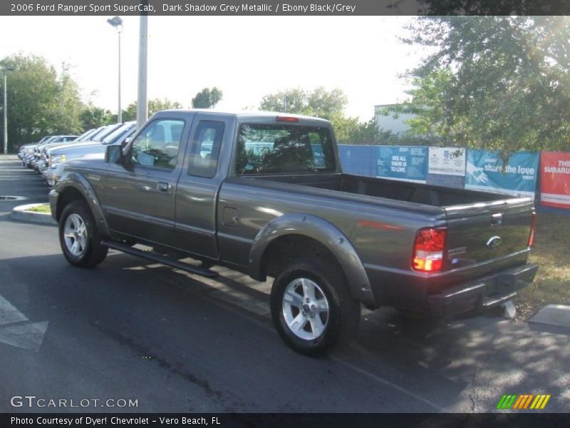 Dark Shadow Grey Metallic / Ebony Black/Grey 2006 Ford Ranger Sport SuperCab