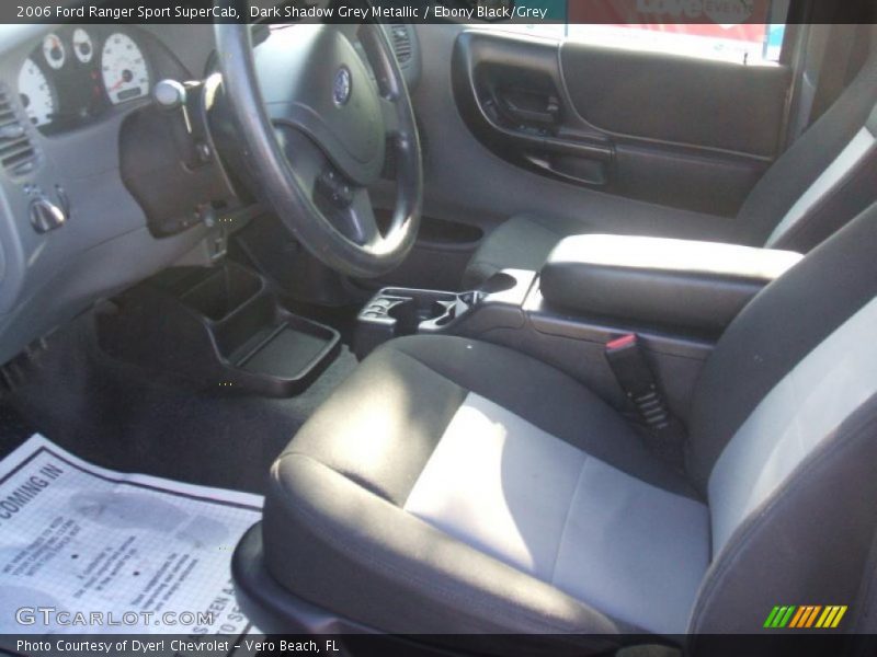 Dark Shadow Grey Metallic / Ebony Black/Grey 2006 Ford Ranger Sport SuperCab