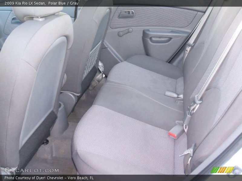 Polar Blue / Gray 2009 Kia Rio LX Sedan