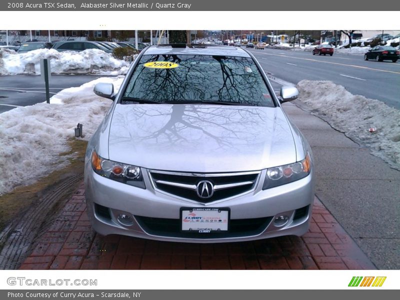 Alabaster Silver Metallic / Quartz Gray 2008 Acura TSX Sedan