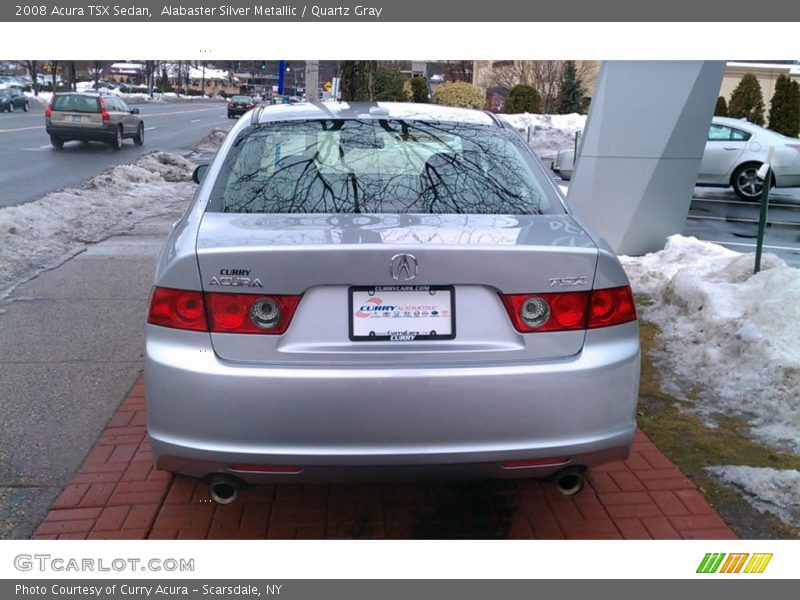 Alabaster Silver Metallic / Quartz Gray 2008 Acura TSX Sedan