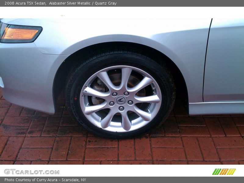 Alabaster Silver Metallic / Quartz Gray 2008 Acura TSX Sedan