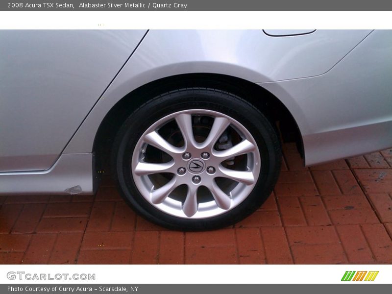 Alabaster Silver Metallic / Quartz Gray 2008 Acura TSX Sedan