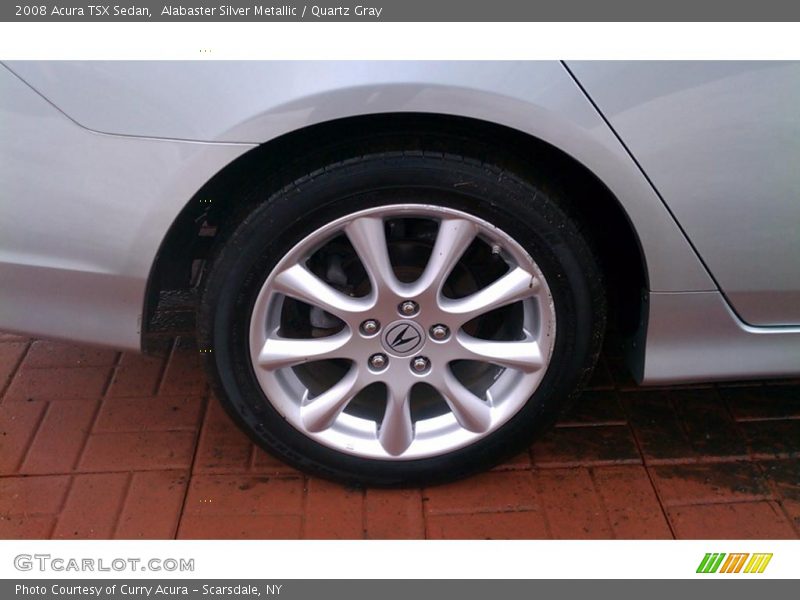 Alabaster Silver Metallic / Quartz Gray 2008 Acura TSX Sedan
