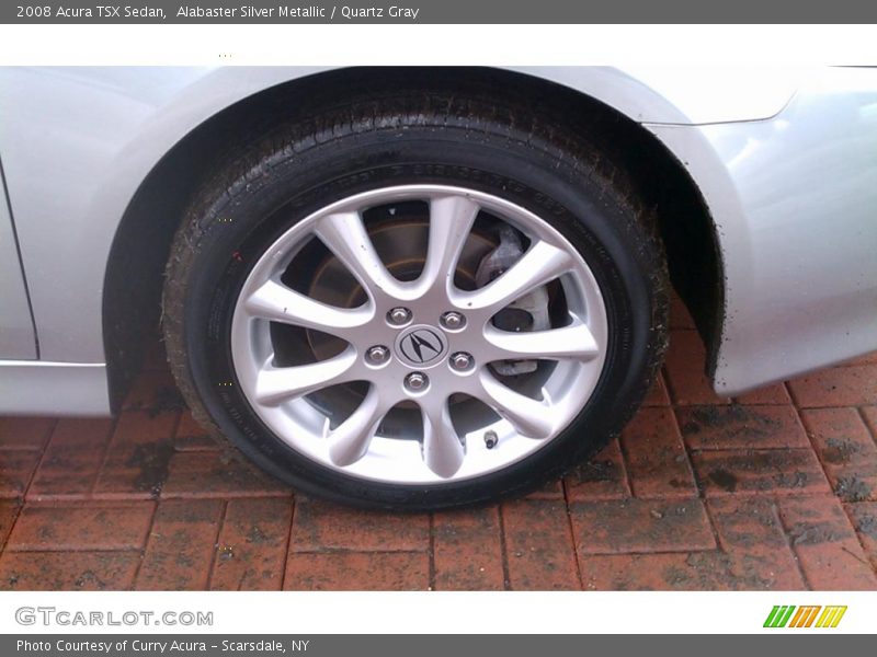 Alabaster Silver Metallic / Quartz Gray 2008 Acura TSX Sedan