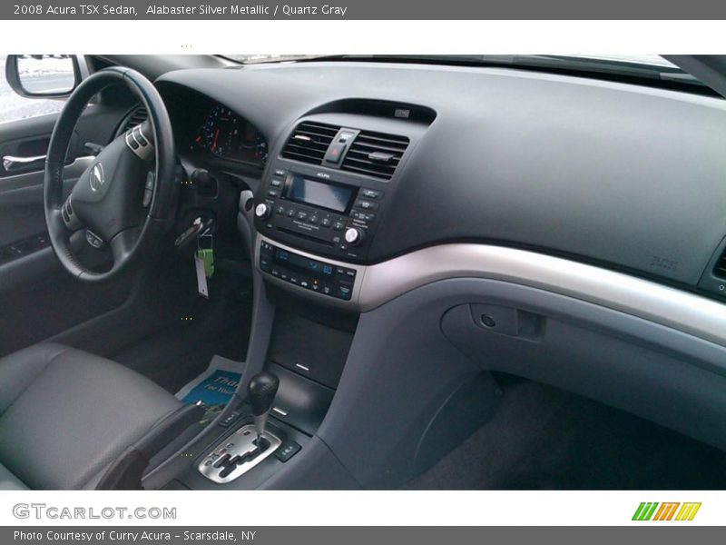 Alabaster Silver Metallic / Quartz Gray 2008 Acura TSX Sedan