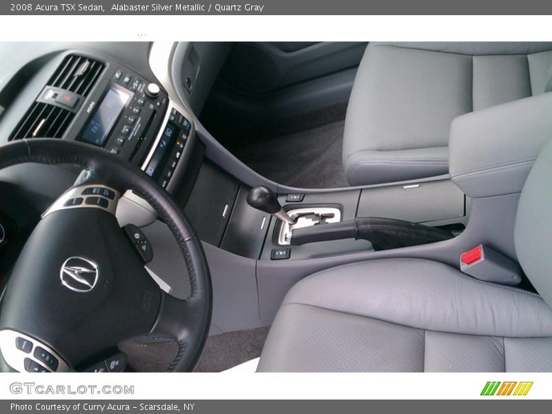 Alabaster Silver Metallic / Quartz Gray 2008 Acura TSX Sedan