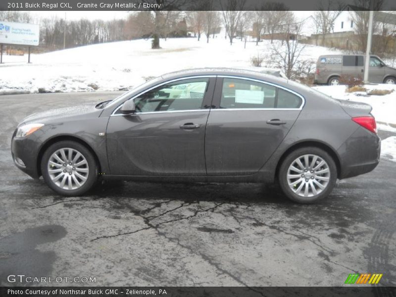 Granite Gray Metallic / Ebony 2011 Buick Regal CXL