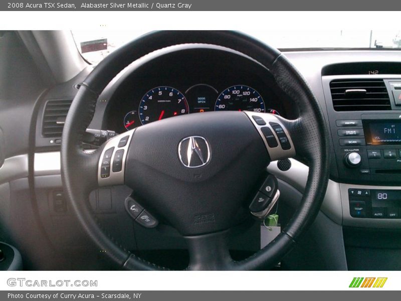 Alabaster Silver Metallic / Quartz Gray 2008 Acura TSX Sedan