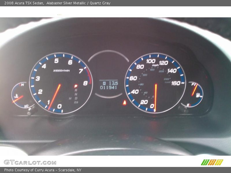 Alabaster Silver Metallic / Quartz Gray 2008 Acura TSX Sedan