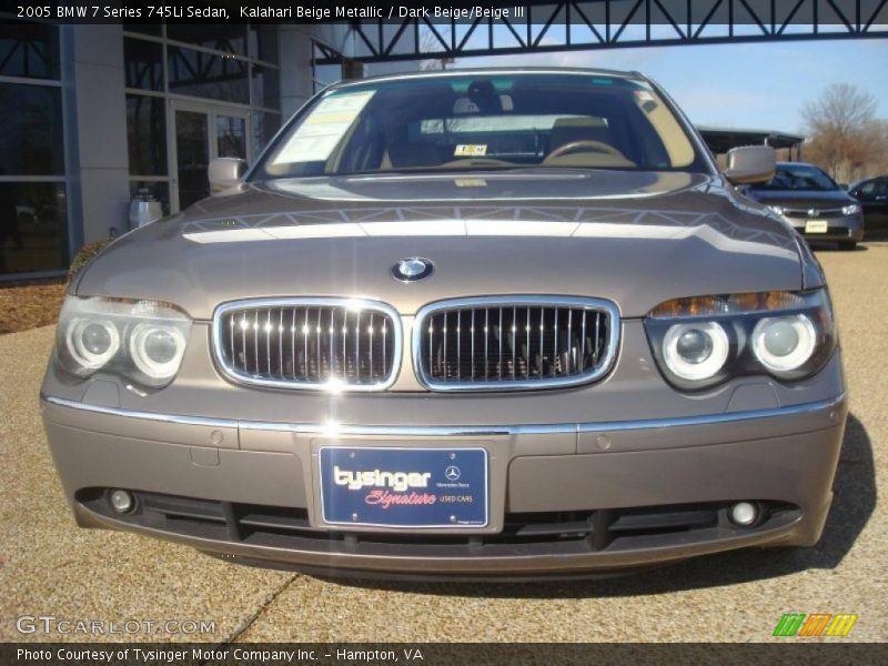 Kalahari Beige Metallic / Dark Beige/Beige III 2005 BMW 7 Series 745Li Sedan