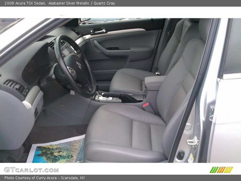 Alabaster Silver Metallic / Quartz Gray 2008 Acura TSX Sedan