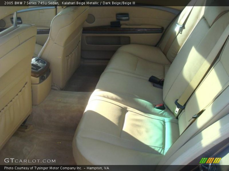 Kalahari Beige Metallic / Dark Beige/Beige III 2005 BMW 7 Series 745Li Sedan