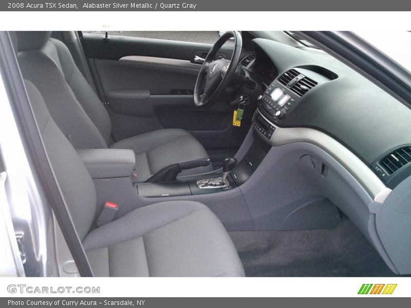 Alabaster Silver Metallic / Quartz Gray 2008 Acura TSX Sedan
