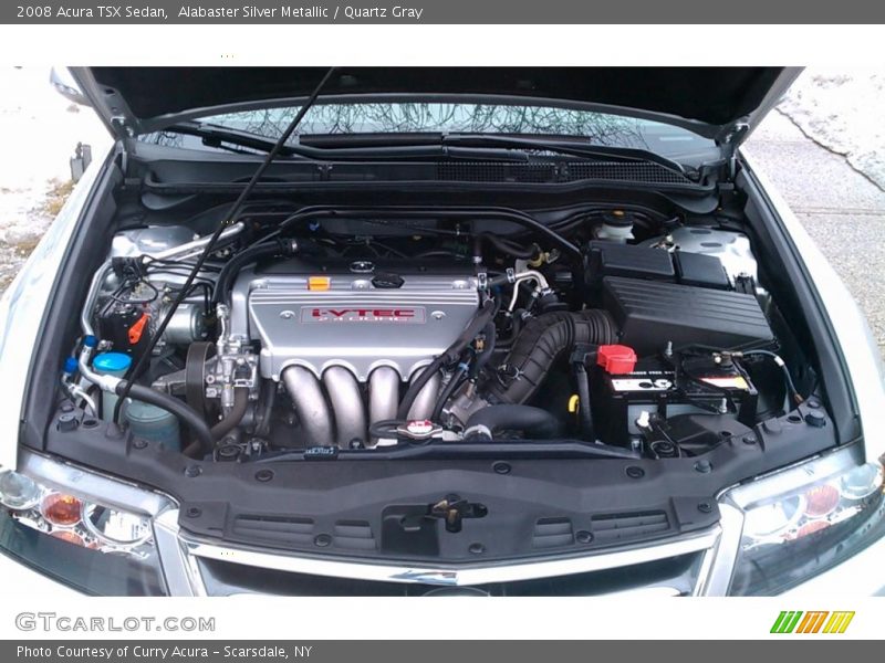 Alabaster Silver Metallic / Quartz Gray 2008 Acura TSX Sedan