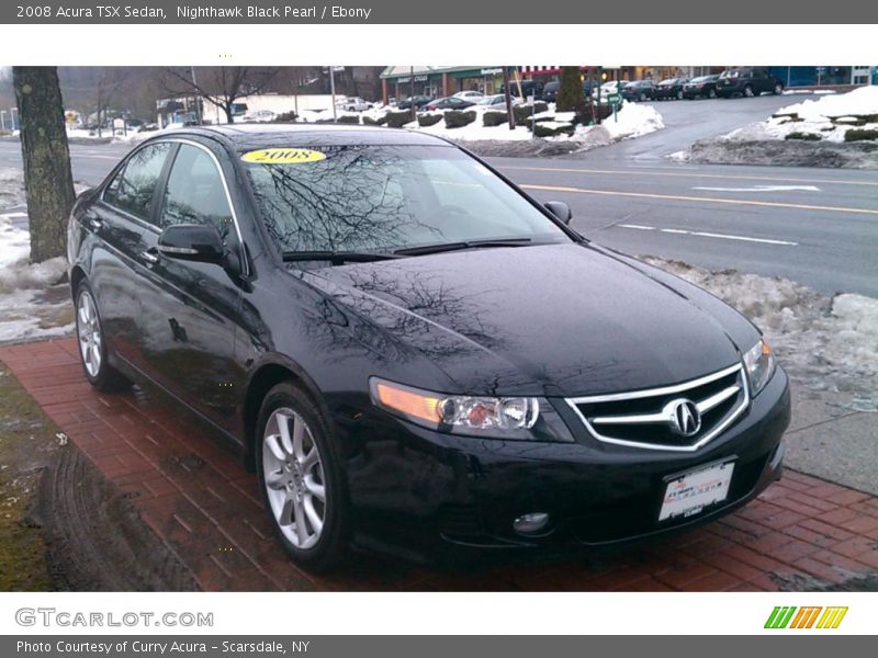 Nighthawk Black Pearl / Ebony 2008 Acura TSX Sedan