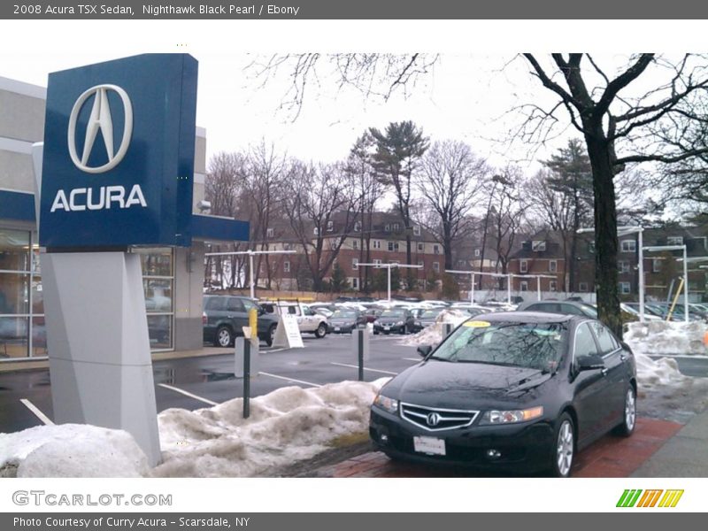 Nighthawk Black Pearl / Ebony 2008 Acura TSX Sedan